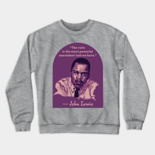 John Lewis Portrait and Quote Crewneck Sweatshirt